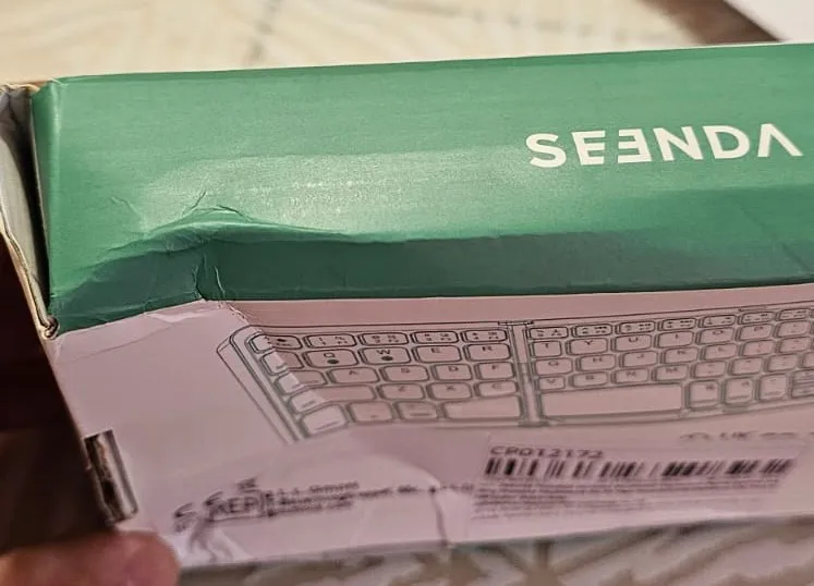 Seenda Foldable Wireless Bluetooth Keyboard Rechargeable Folding Portable photo review