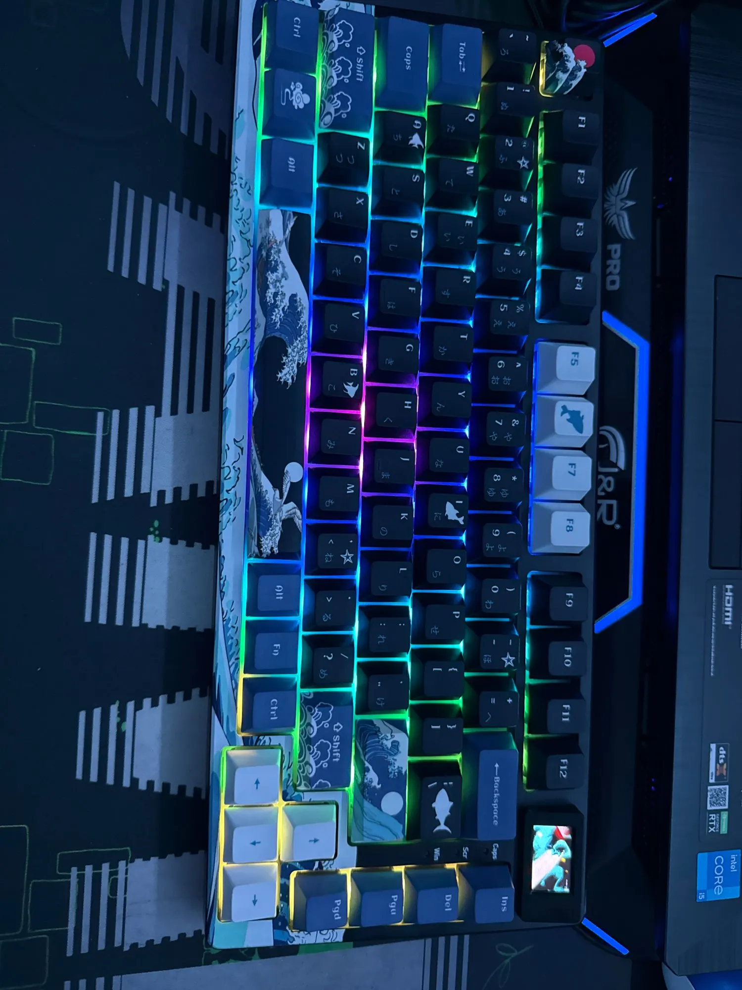 Wired Mechanical Gaming Keyboard with OLED Display Full photo review