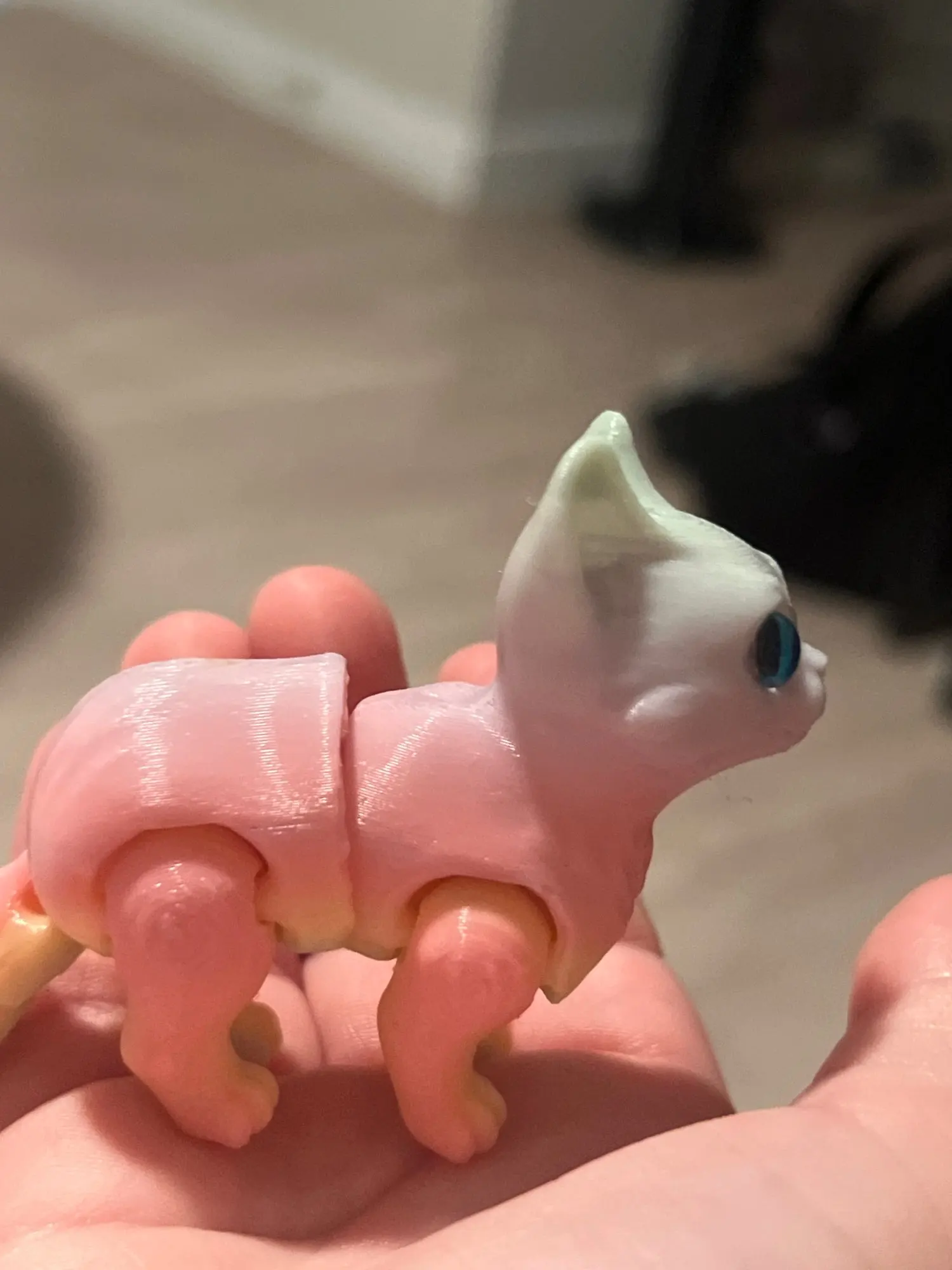 12/16cm 3D Printed Articulated Cute Cats Figurine Miniature photo review