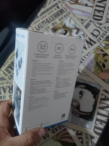 BOYA BY-M1V Wireless Lavalier Lapel Condenser Microphone for photo review