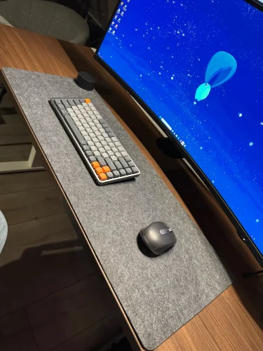 Large Size Wool Felt Mouse Pad Office Computer photo review