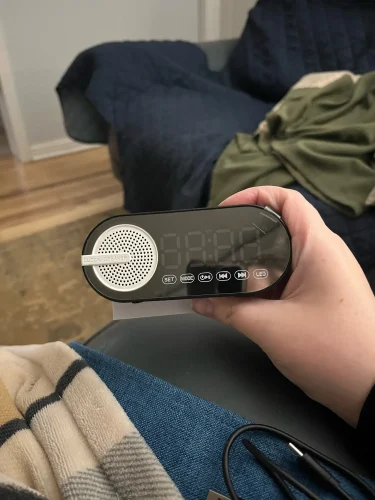 Alarm Clock Caixa De Som Bluetooth Speaker Portable photo review