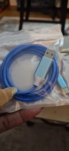 Glowing LED 3 IN 1 Cable For Samsung photo review