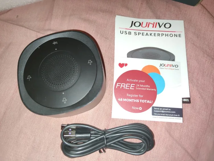 USB Conference Speaker Microphone Wired Touch Key Omni photo review