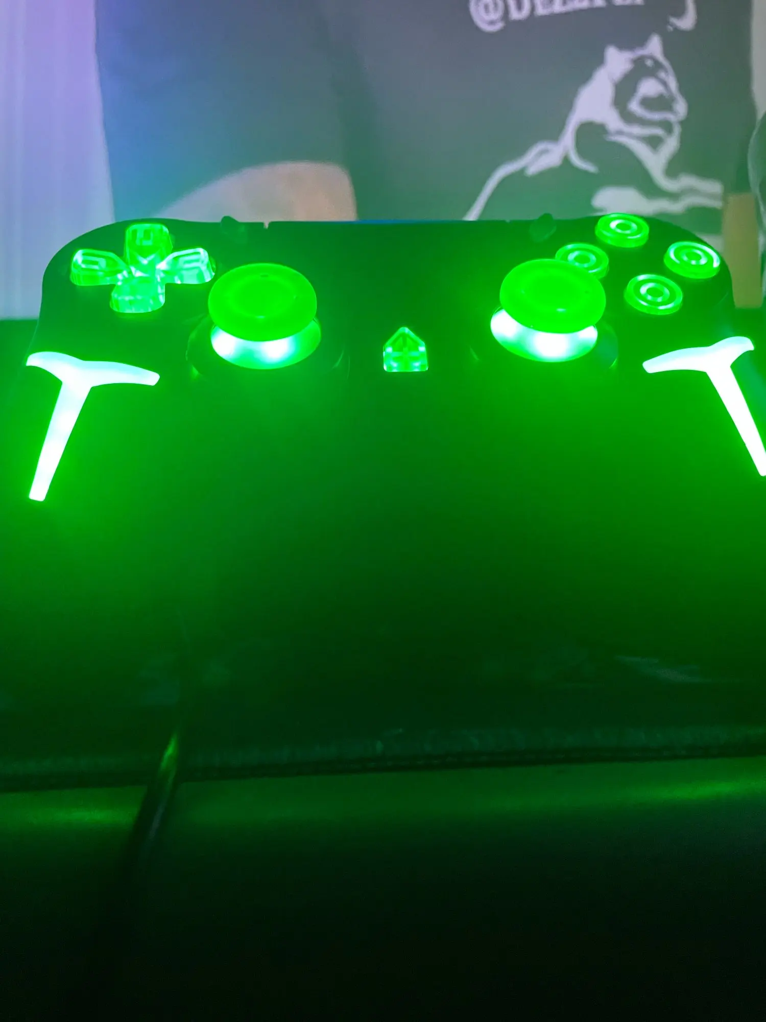 GAMINJA RGB Light Wireless Game Controller For PS4 photo review