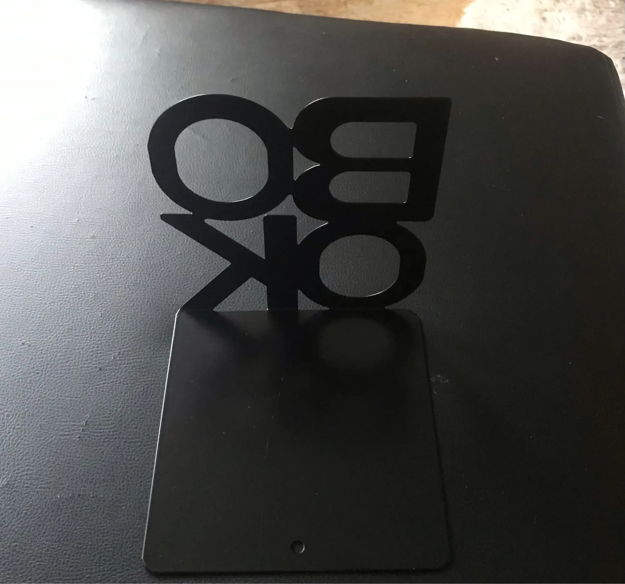 1pc Iron Bookends Book Stand Support for Home photo review