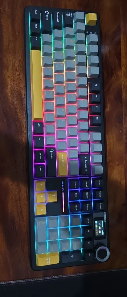 AULA F108 pro Wireless Bluetooth Keyboard Macro Gaming photo review