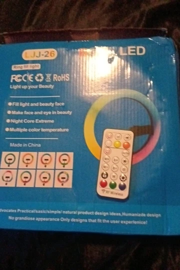 RGB Ring Light Lamp Ring Round With Remote photo review