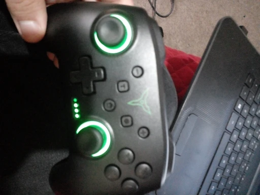 Dinofire Wireless Bluetooth RGB Controller for Nintendo Switch/Switch photo review