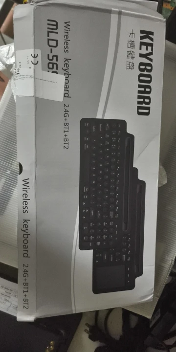 Tri-Mode Dual Bluetooth Keyboard BT5.0 3.0 2.4G Wireless photo review