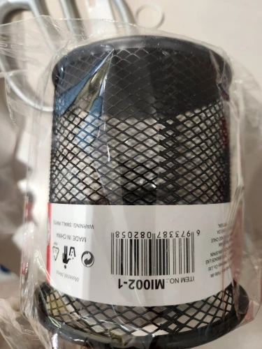 MOTARRO 1Pcs Pencil Holder Office Desk Metal Mesh photo review