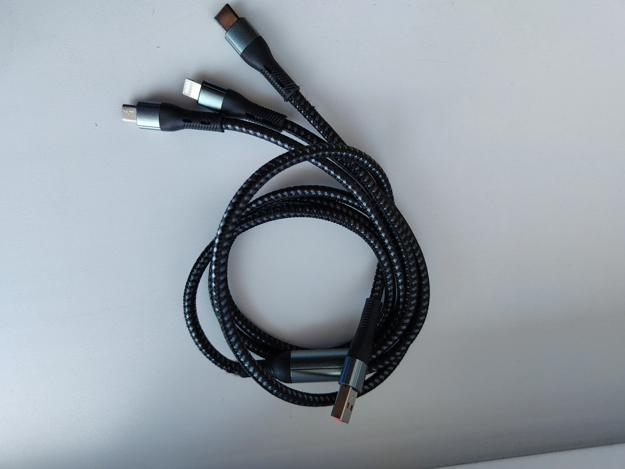 120W 3-in-1 USB Fast Charging Cable For iPhone photo review