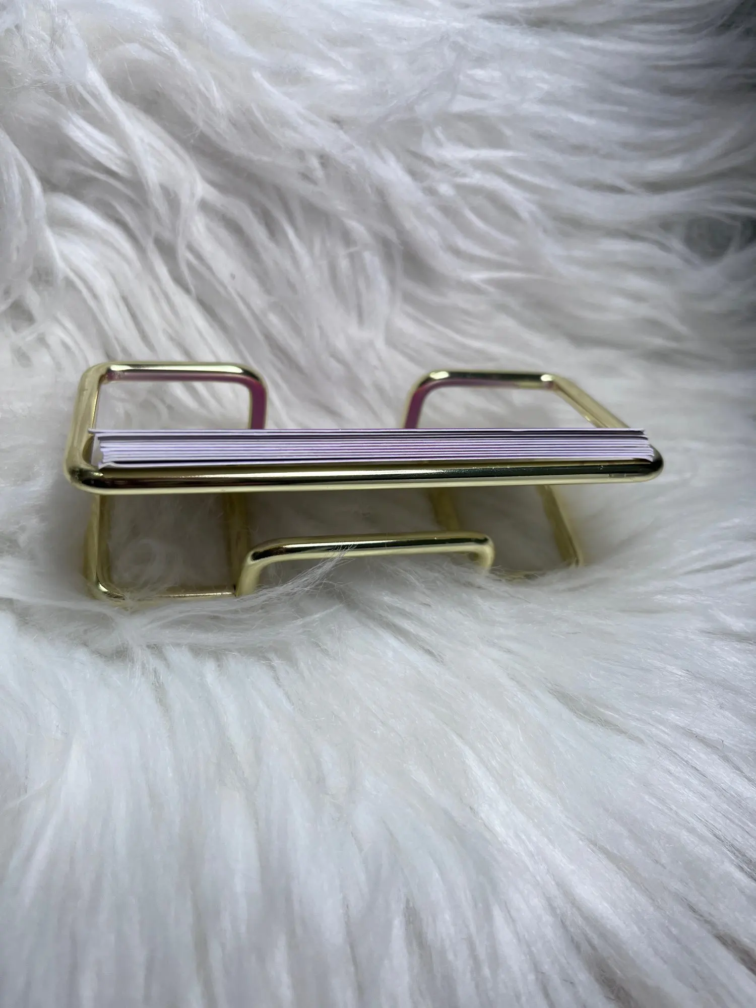 Business Card Holder Desk Bracket Cards Organizer Office photo review