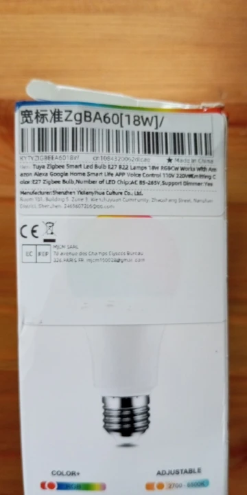 Zigbee 3.0 Smart Led Bulb E27 B22 Lamps photo review