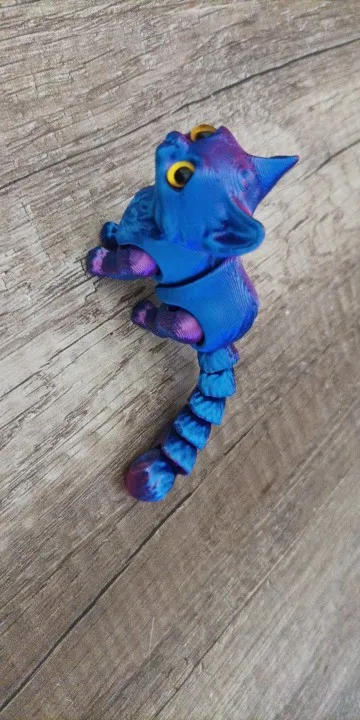 12/16cm 3D Printed Articulated Cute Cats Figurine Miniature photo review