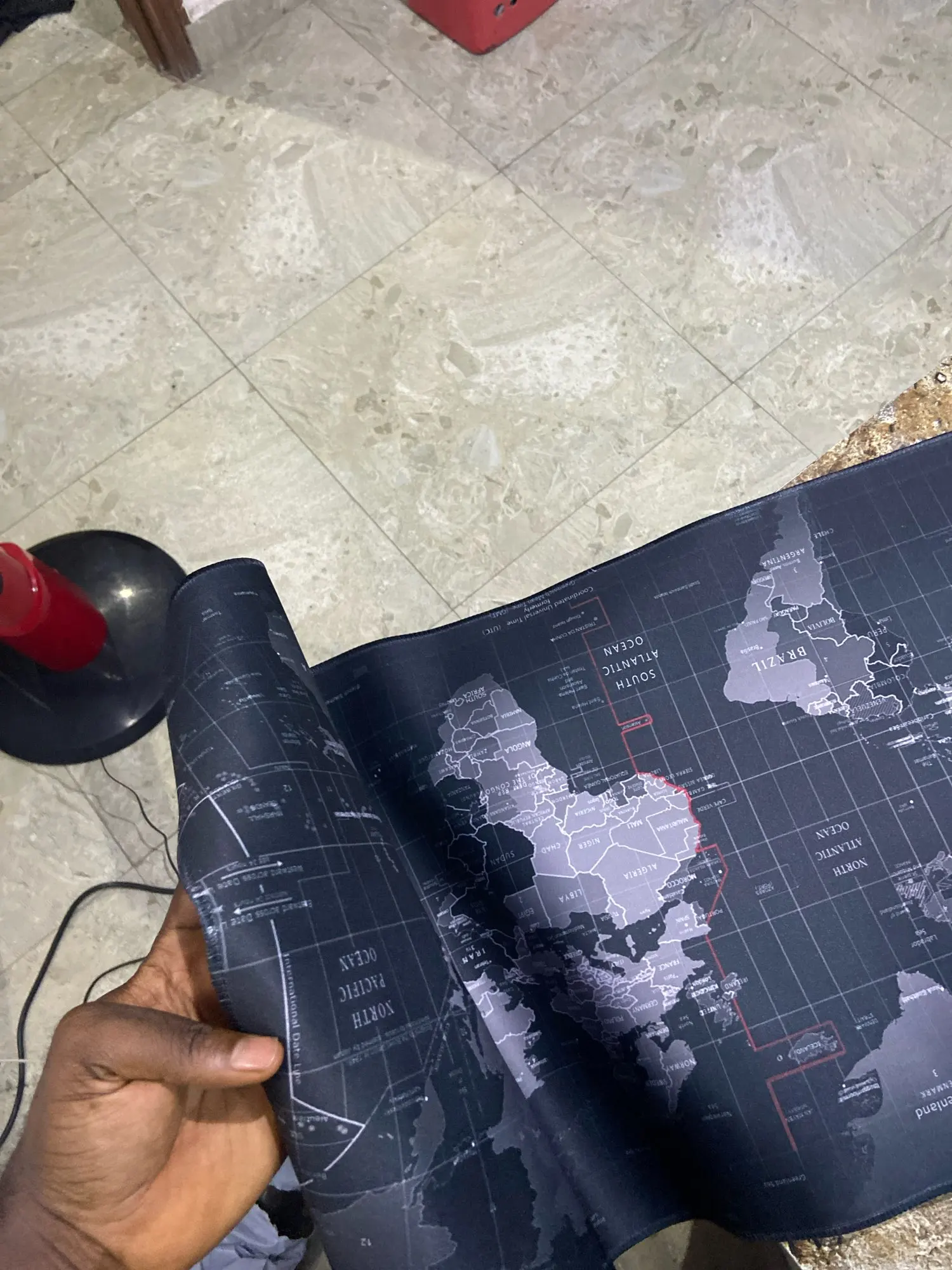 Map Mouse Pad Large Map Desk Mat Protector photo review