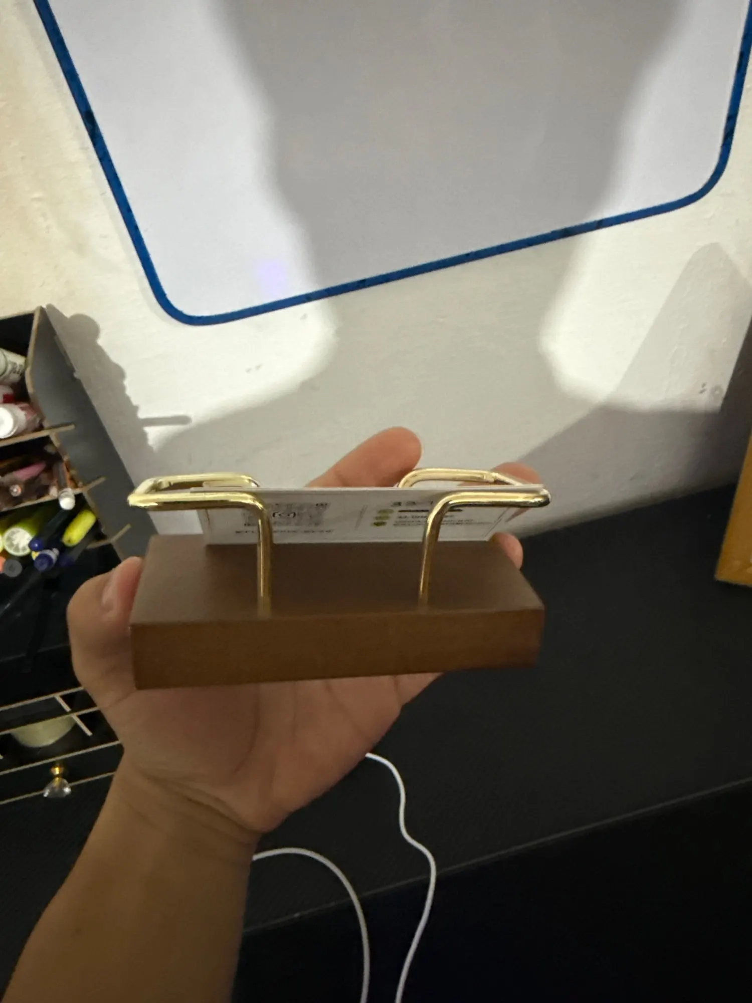 Business Card Holder Organizer Office Desk Display Stand photo review