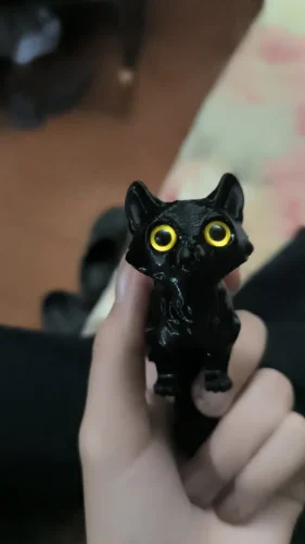 12/16cm 3D Printed Articulated Cute Cats Figurine Miniature photo review