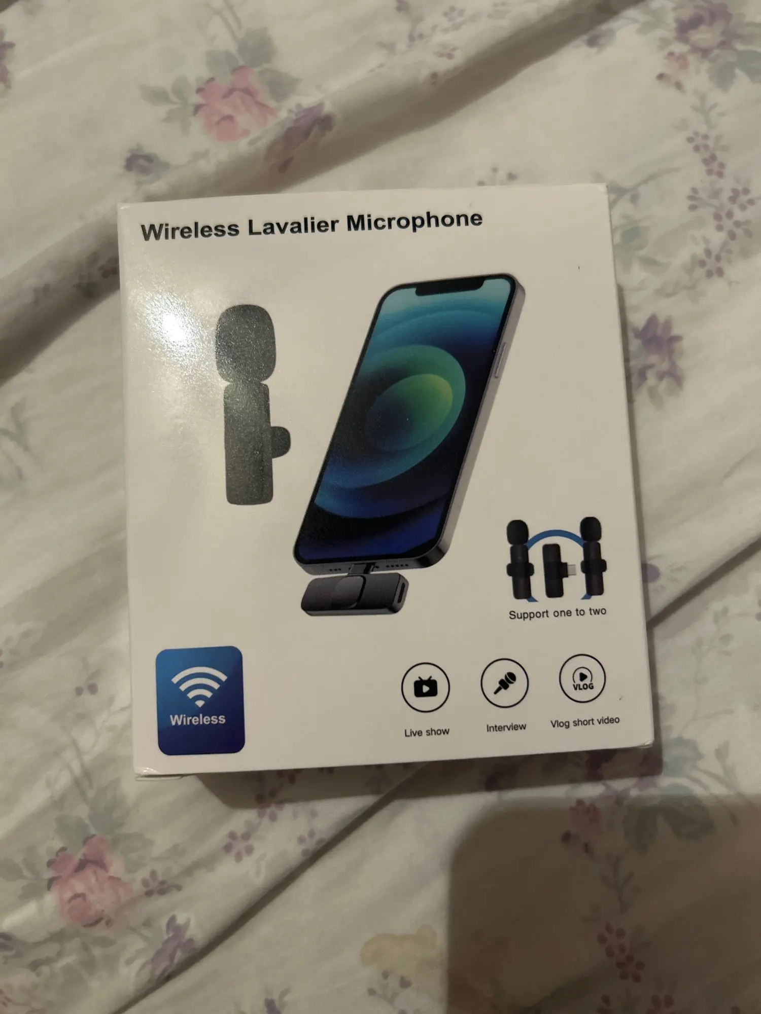 New Wireless Lavalier Microphone Portable Audio Video Recording photo review