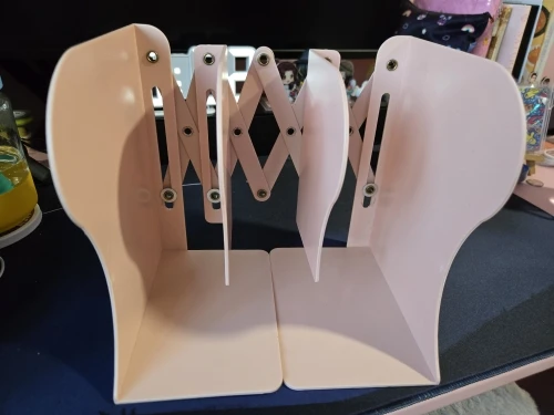 Large capacity metal retractable book stand, simple book photo review