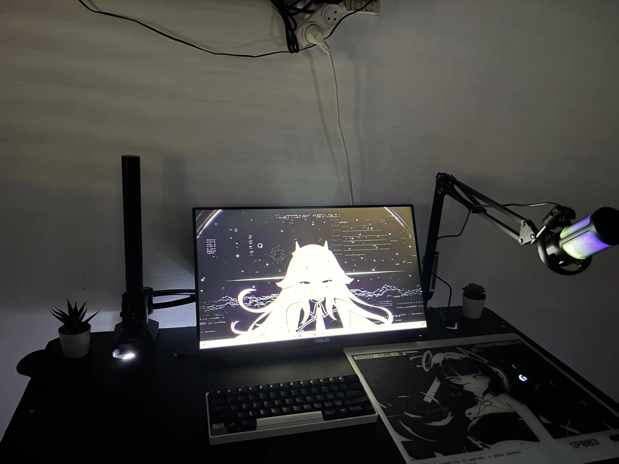 USB Condenser Microphone RGB Esports Game Call Recording photo review