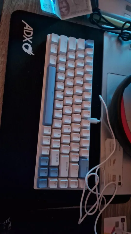 K68 Wired Mechanical Keyboard 10Kinds of Colorful Lighting photo review