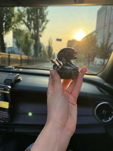 Alien Duck Resin Statue，Evil Alien Duck Ornament ，Resin photo review