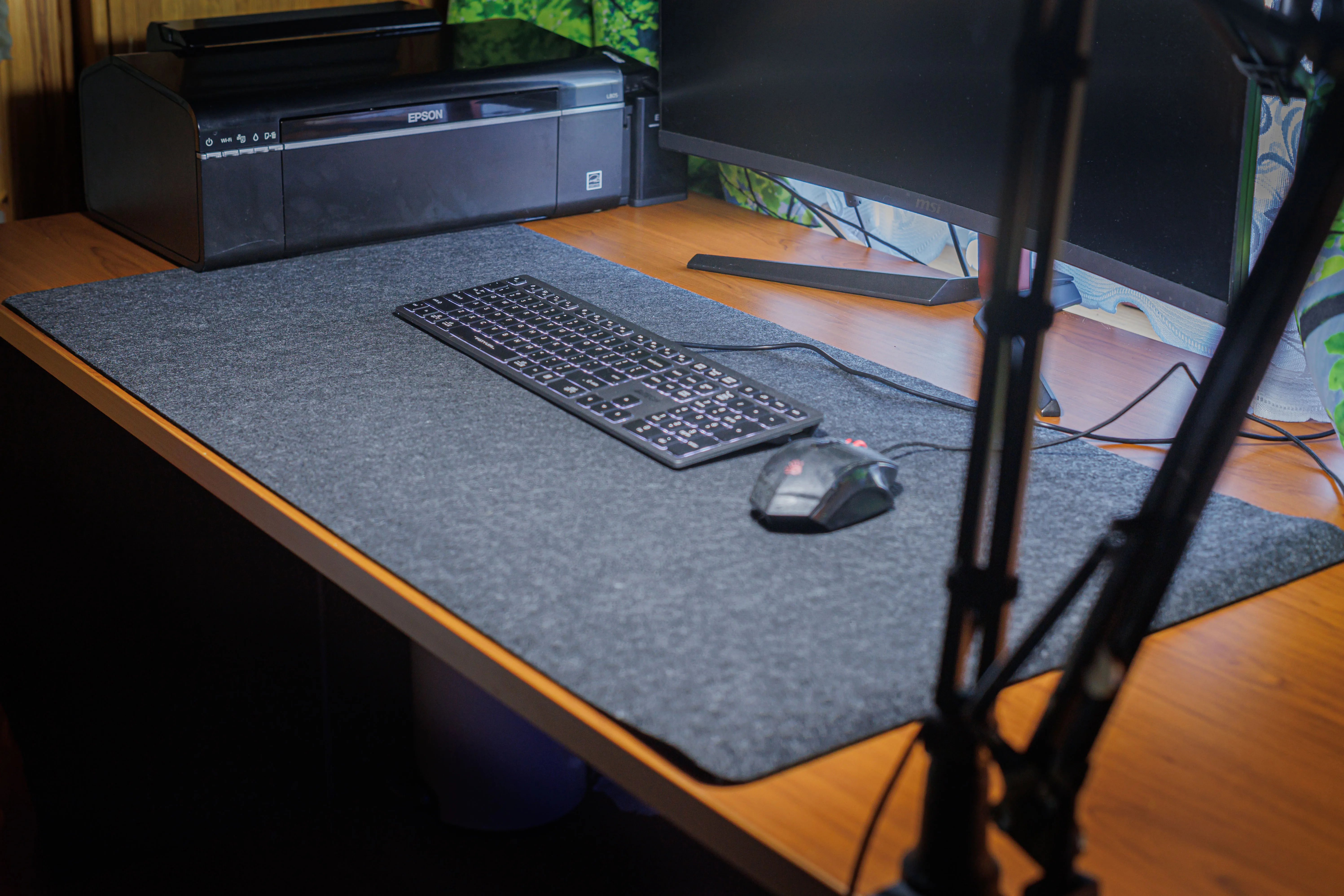 Large Size Wool Felt Mouse Pad Office Computer photo review