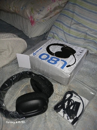 ATTACK SHARK L80 180g Ultra-Light Gaming Headset, Pluggable photo review