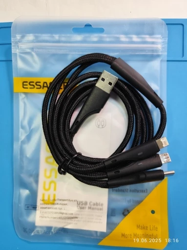 Essage 3 in 1 USB Cable Micro USB photo review