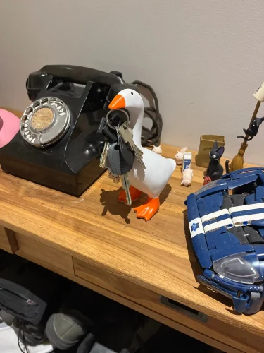 1pc Magnetic Goose Key chain home decoration sculpture photo review