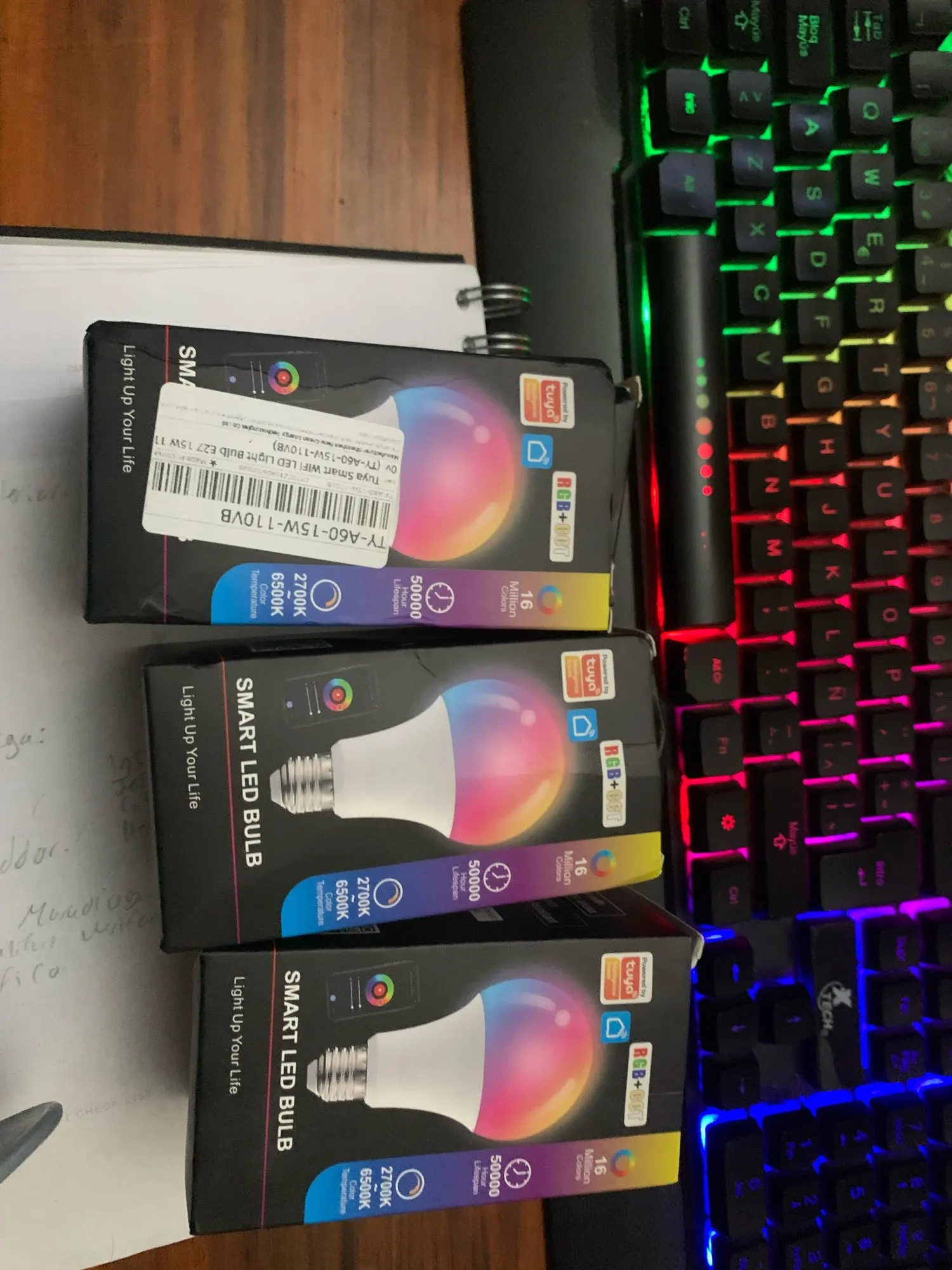 Tuya E27 Led Lamp App Control Bluetooth /WiFi photo review