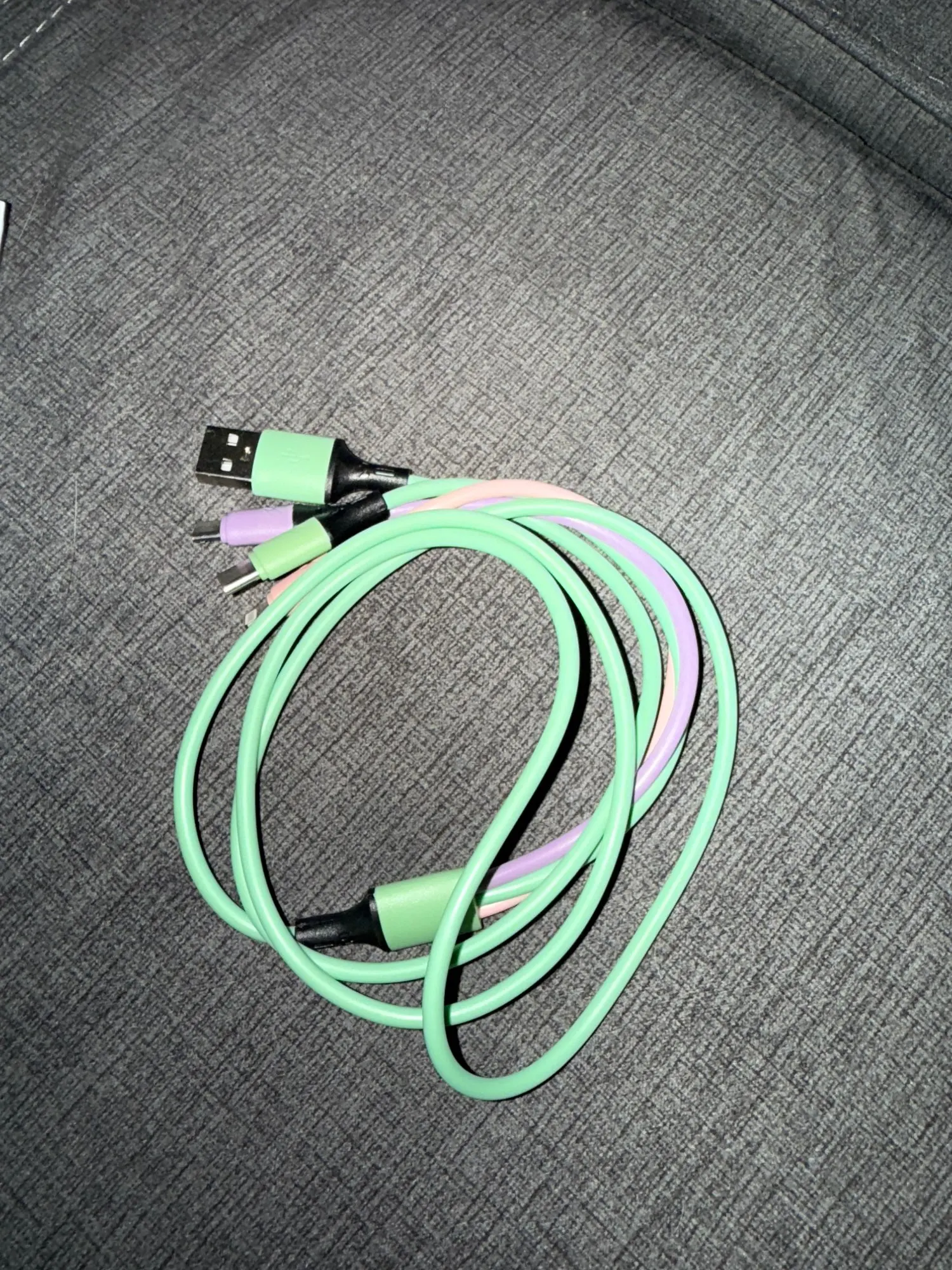 3 In 1 Silica gel USB Cable Fast photo review