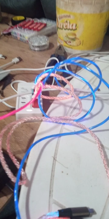 Glowing LED 3 IN 1 Cable For Samsung photo review