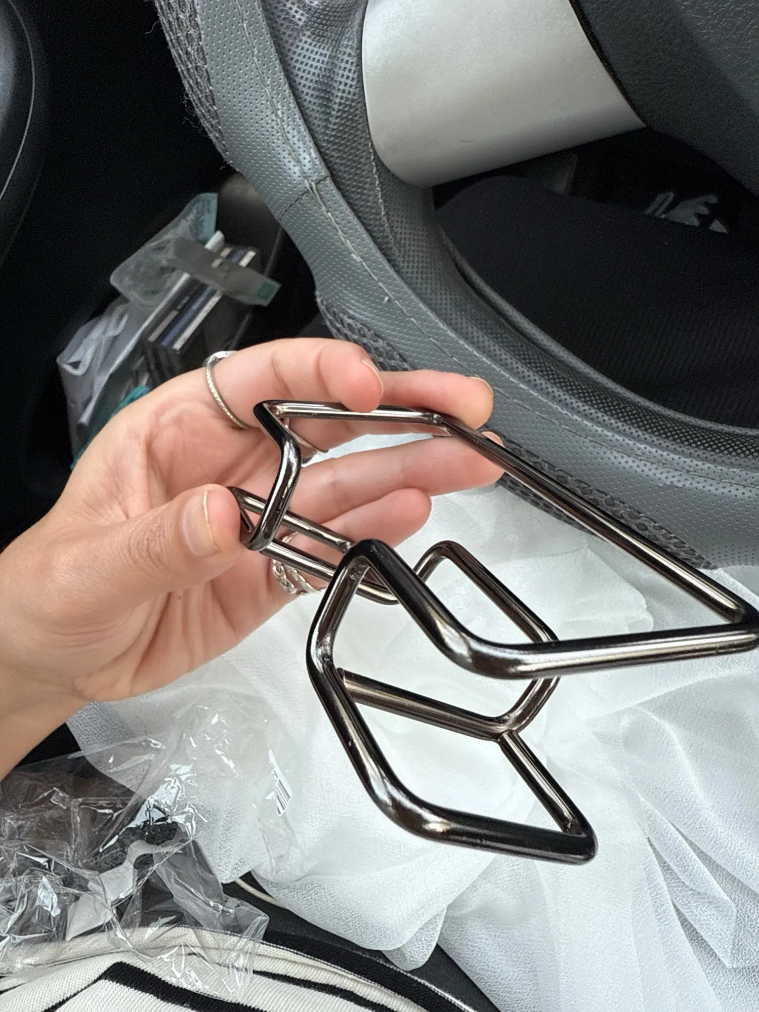 Business Card Holder Desk Bracket Cards Organizer Office photo review