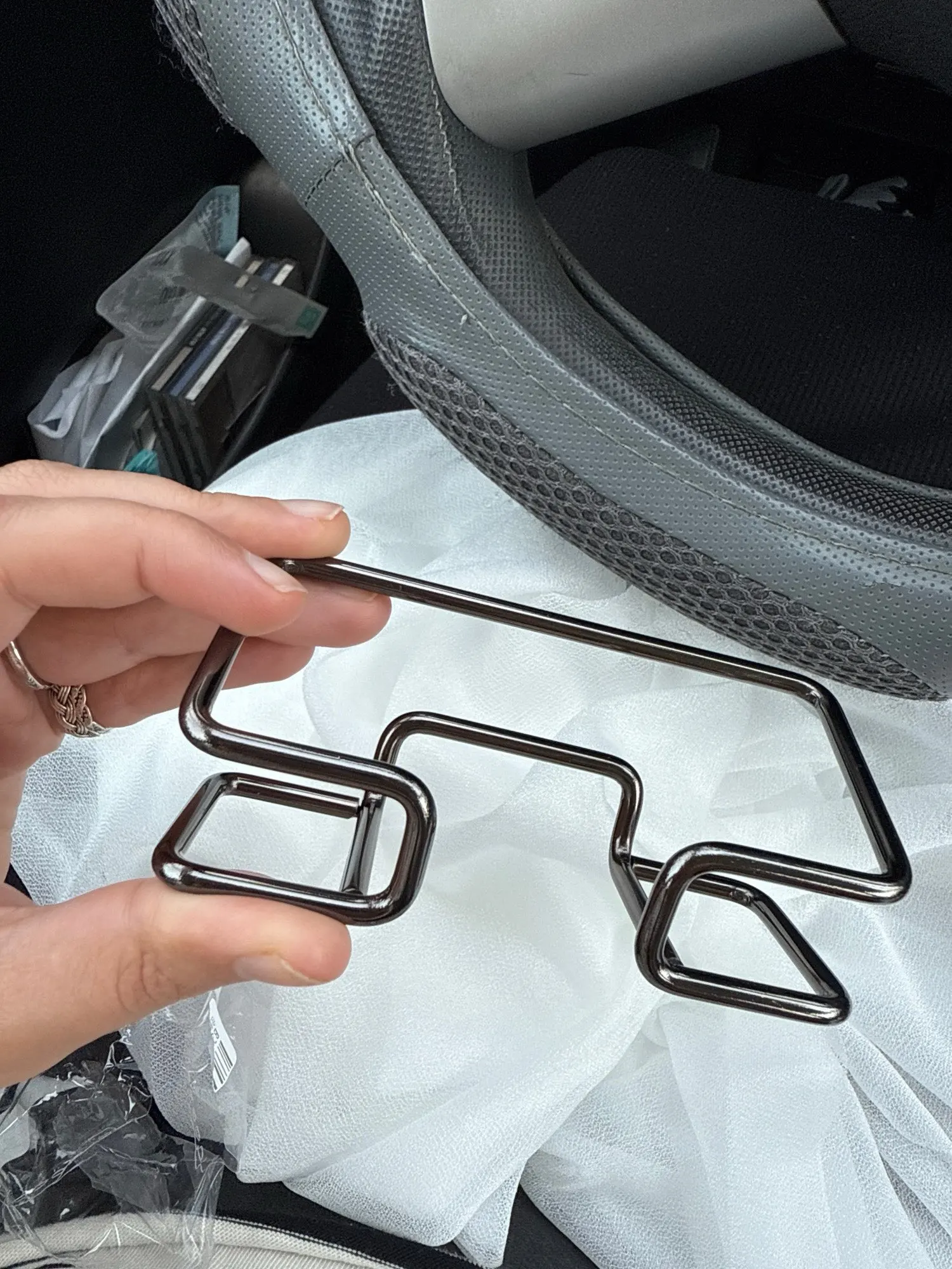 Business Card Holder Desk Bracket Cards Organizer Office photo review