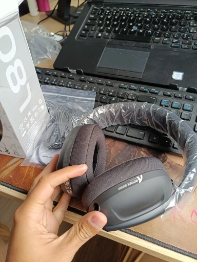 ATTACK SHARK L80 180g Ultra-Light Gaming Headset, Pluggable photo review
