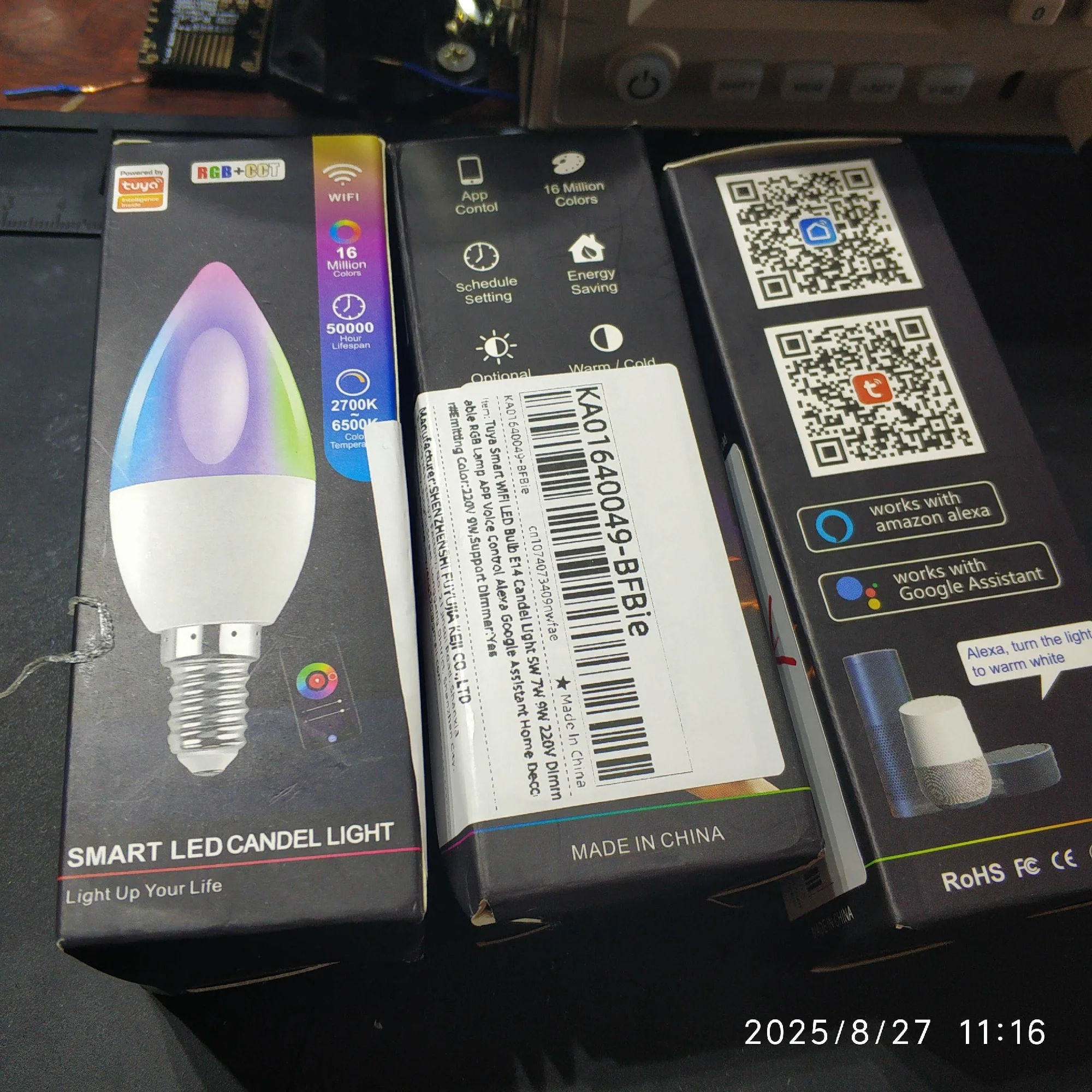 E14 Tuya WiFi Smart LED Bulb Candle Light photo review