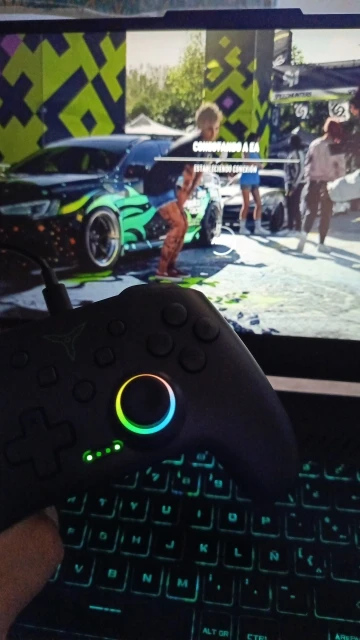 Dinofire Wireless Bluetooth RGB Controller for Nintendo Switch/Switch photo review