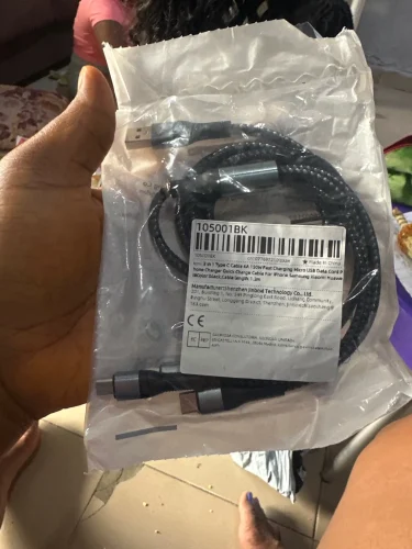 120W 3-in-1 USB Fast Charging Cable For iPhone photo review
