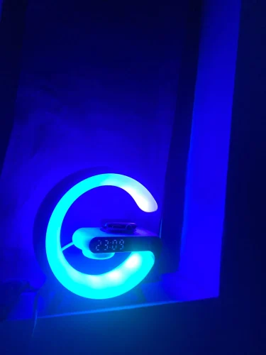 Wireless Charger Pad Stand Speaker TF Card RGB photo review