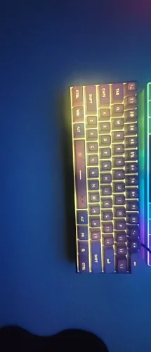 MageGee Mini 60% Gaming Keyboard, RGB Backlit 61 photo review