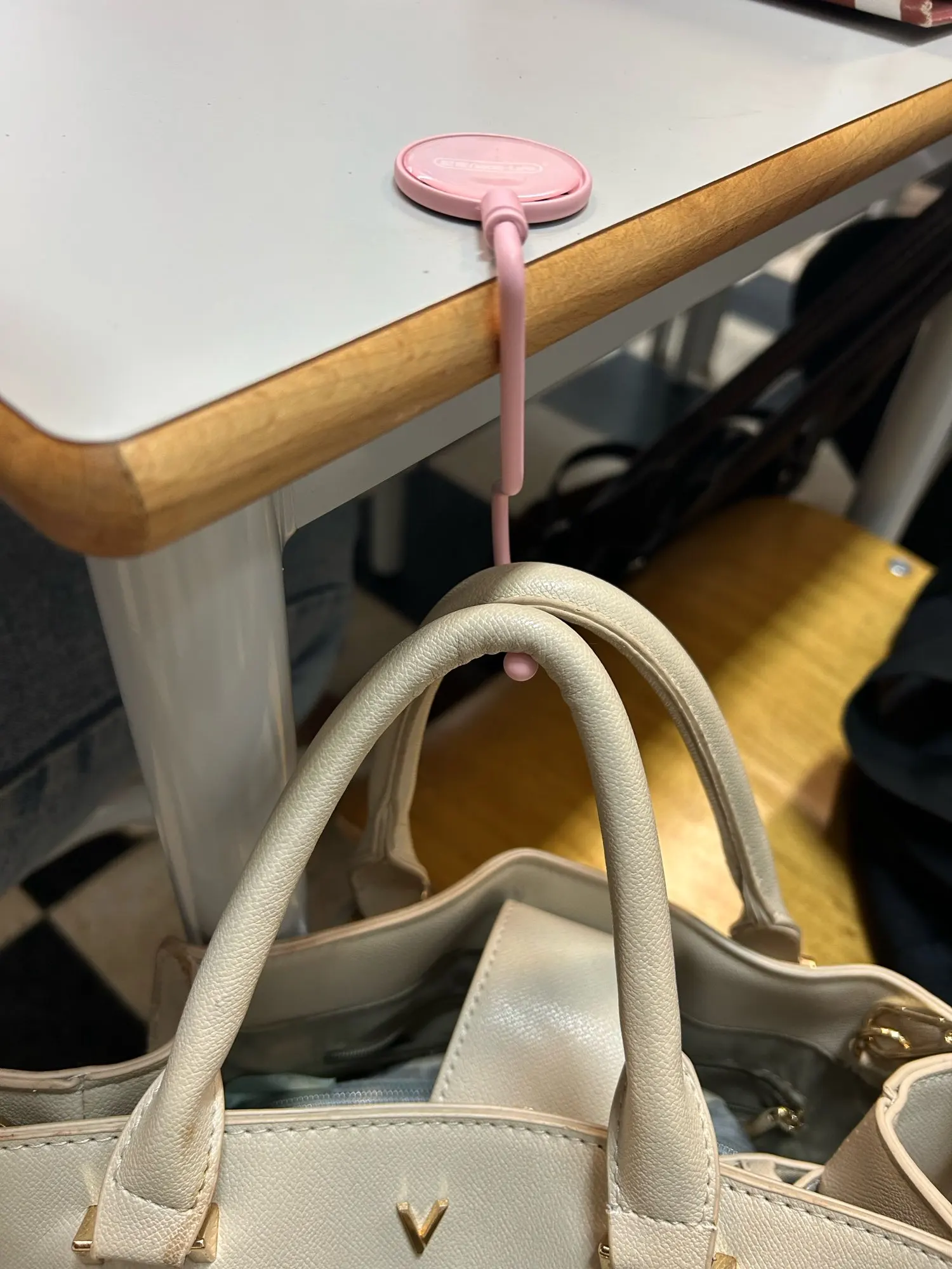 1 Pcs Cute Morandi Bag Hook Heavy Table photo review