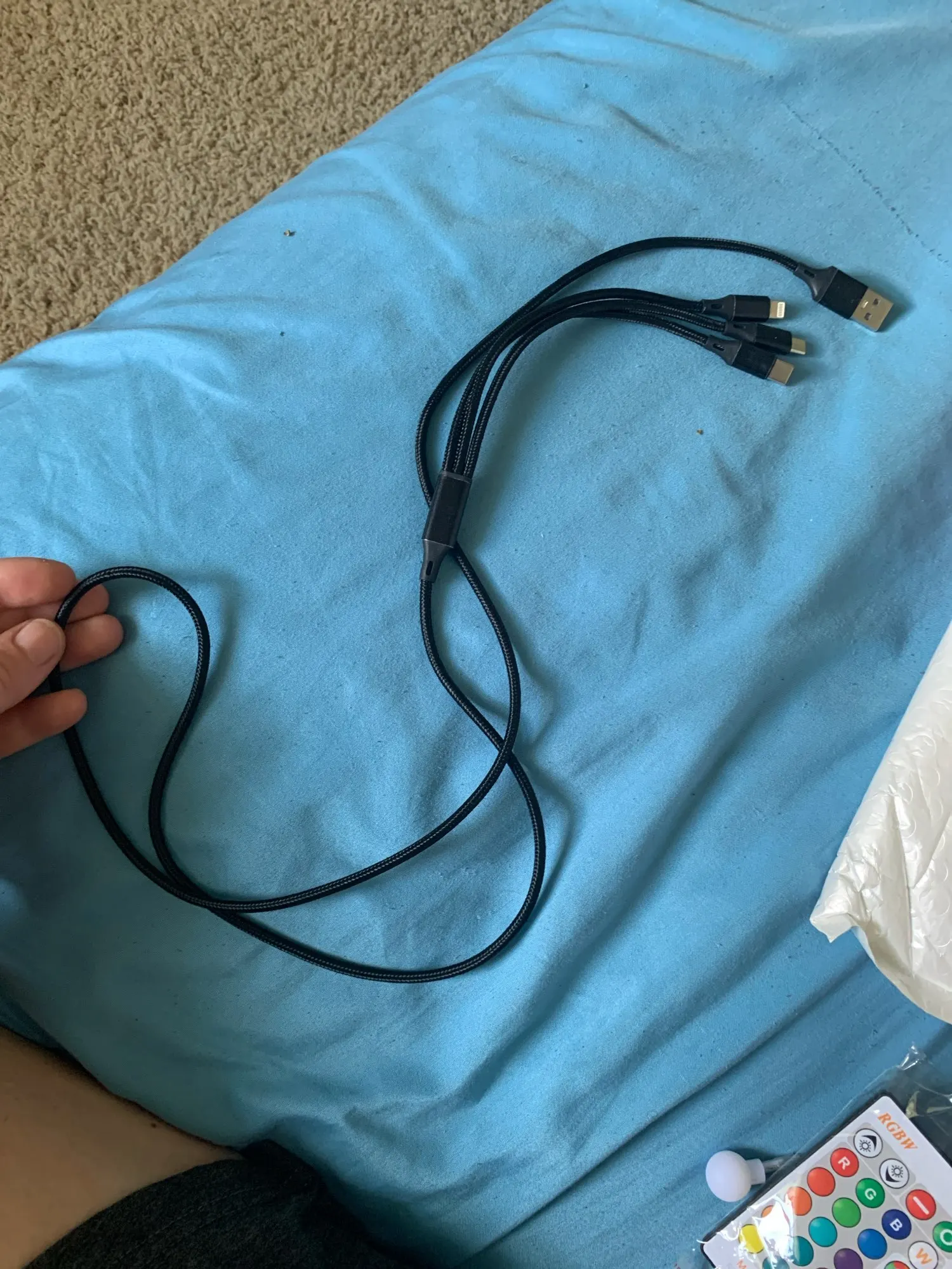 3In1 Fast Charging Cable Cord For iPhone Xiaomi photo review