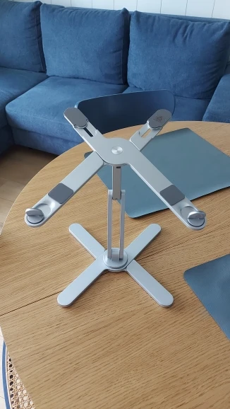 Foldable Laptop Stand 360°Rotation Notebook Table Aluminum Alloy photo review