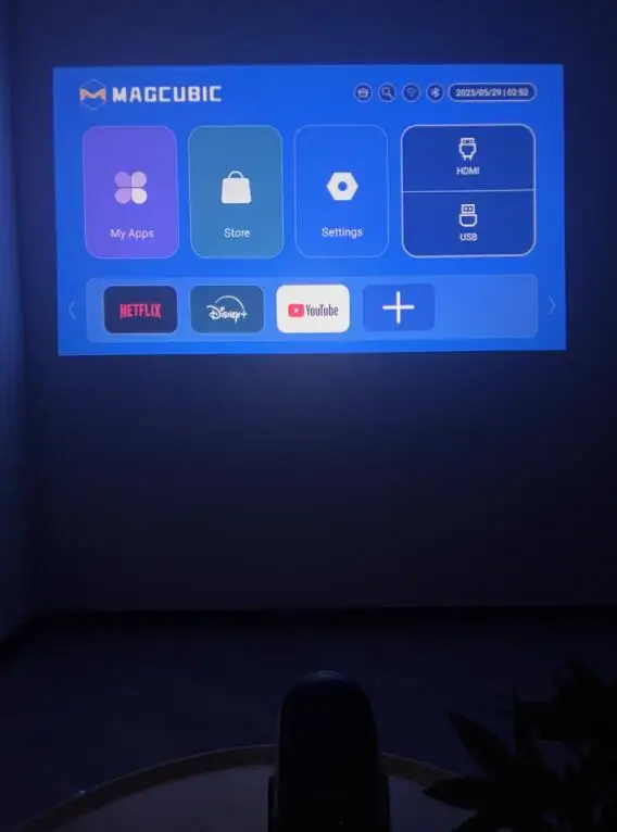 Magcubic HY300 X 4K Android 11 Projector with photo review
