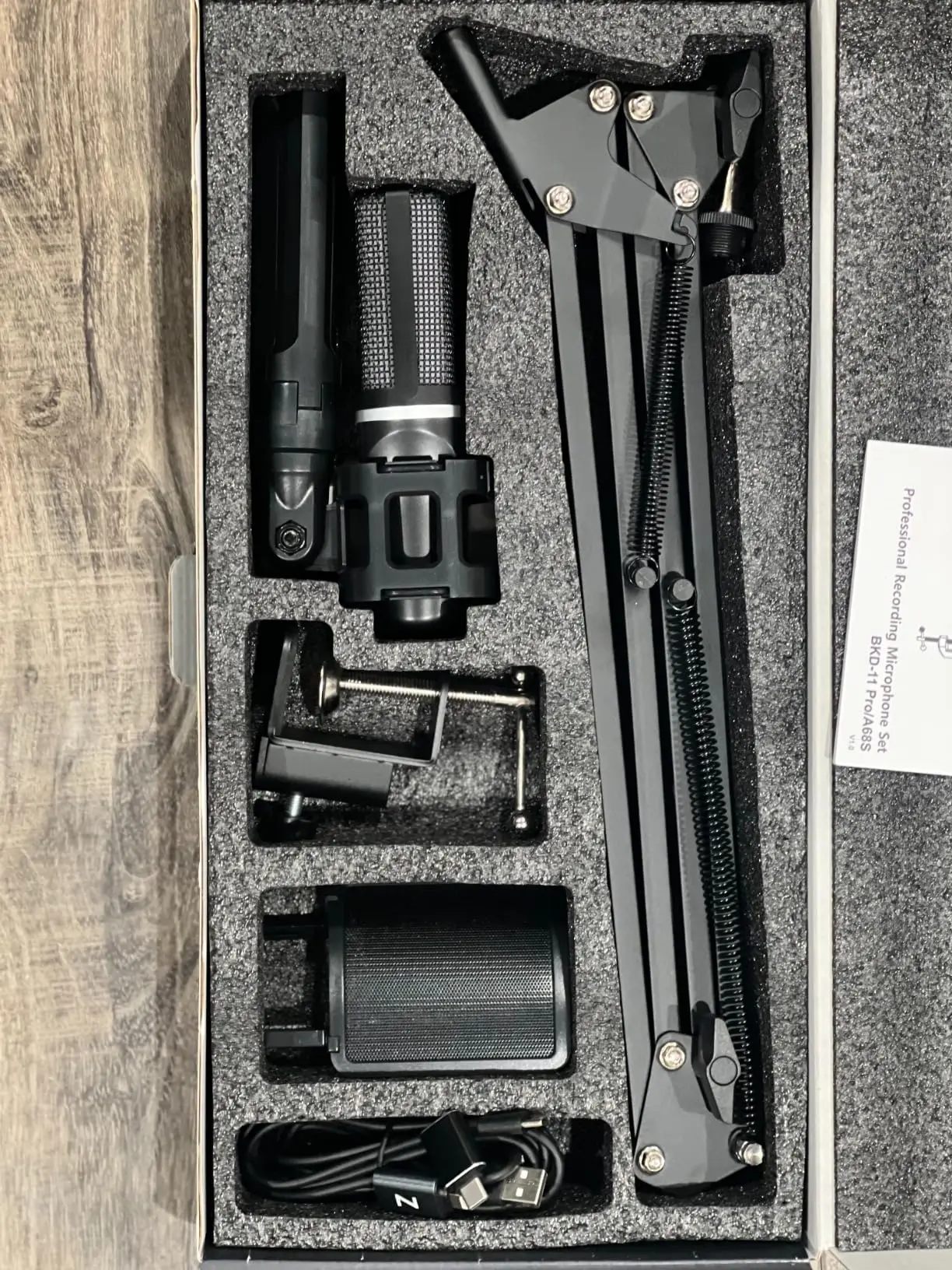 Zealsound RGB Recording Microphone With Articulated Arm/USB Condenser photo review