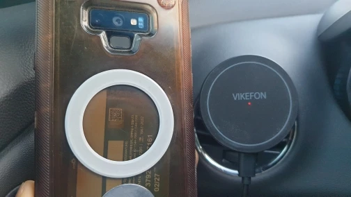 VIKEFON 30W Magnetic Car Wireless Charger For iPhone photo review