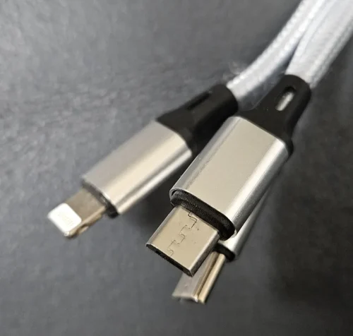 3In1 Fast Charging Cable Cord For iPhone Xiaomi photo review