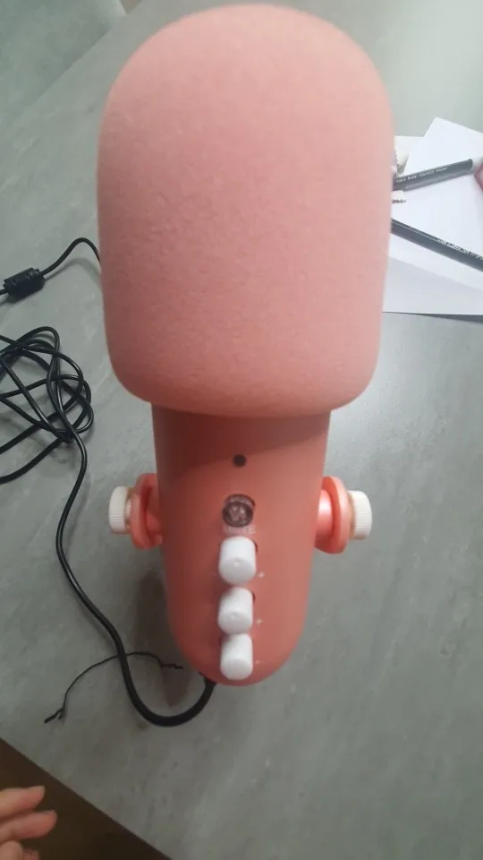 Haomuren USB Condenser Microphone Pink Studio Recording Mic photo review